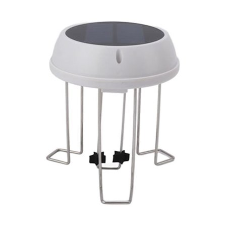 Solar vattenomrörare fågelbadvattenkanna Soldriven vattenblandare med 3,7V 800mAh litiumbatteri backup -hg