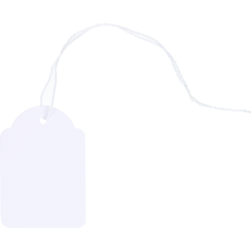 MERKELAPP 923 HVIT 29MMX18MM