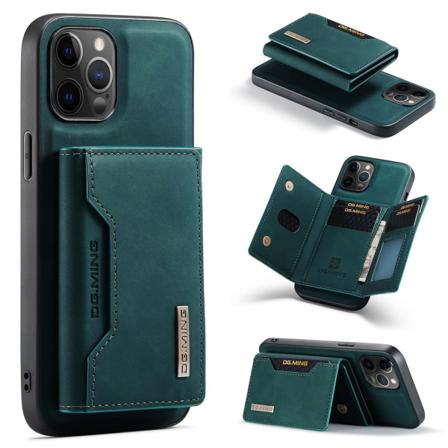 Läderfodral För Iphone12/iphone12 Pro Grön Delad Korthållare
