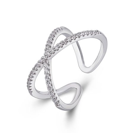 Hopea Risti Sormukset Naisille Säädettävät Sormukset Naisille Sarja Kuutio Zirkonia Kivet. Designer Sta