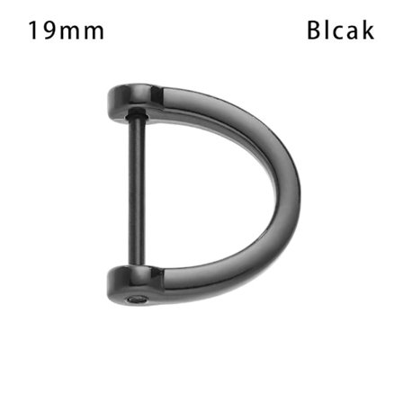 D Ringspännslås SVART 19MM