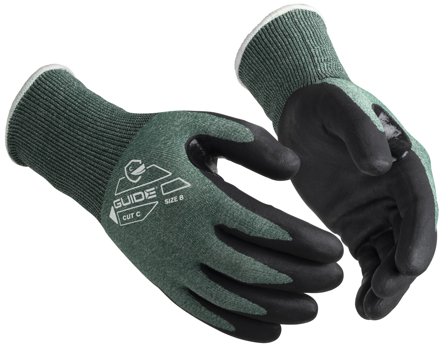 Guide Gloves 330 HP Handske nitril, skärskydd C, touch 9, Arbetskläder