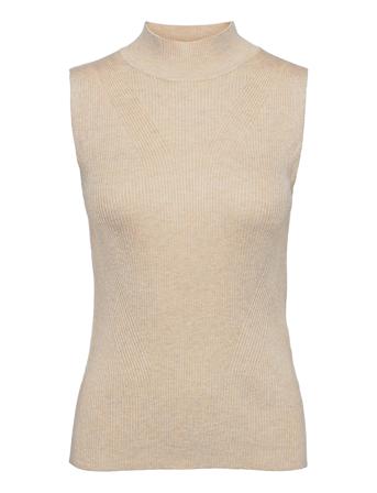 Bypimba Rib Top - Beige B.young