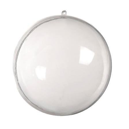 1 stk. Bryllup Jul Tress Hengende Dekorasjoner Ball Transparent Åpen Plast Klar Ornament Barn D