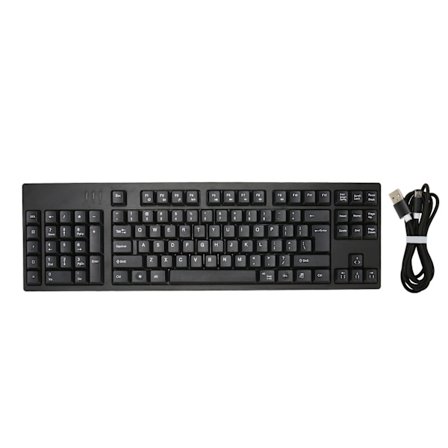 Venstrehåndet tastatur 109 taster Micro USB Ergonomisk layout Plug and Play Kontor-tastatur til Business Regnskab Designer