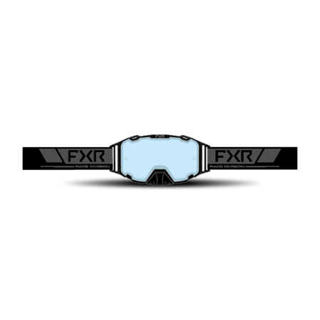 FXR Maverick Clear Lens MX Goggles Black Ops
