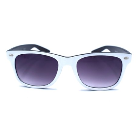 Hvite og sorte solbriller