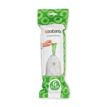 BRABANTIA Avfallspåse PerfectFit G, 23-30L - Lyreco - Städ och hygien - Påsar och säckar - Papperskorgspåsar