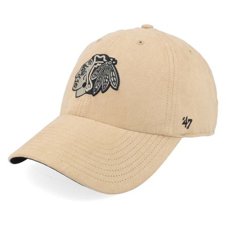 47 Brand - NHL Beige unconstructed Keps - Chicago Blackhawks NHL 47 Clean Up Khaki Dad Cap @ Hatstore