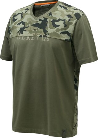 Beretta Men's Camo T-Shirt Men short-sleeved sweaters Green M