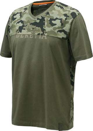 Beretta Men's Camo T-Shirt Men short-sleeved sweaters Green S