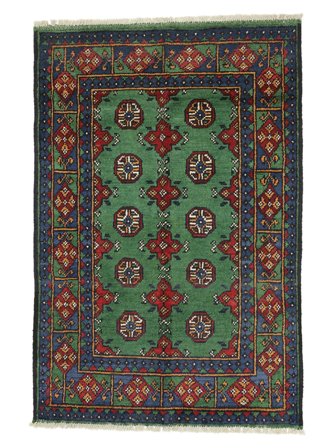 Håndknyttet Afghan Fine 81X122 Ullteppe Lite