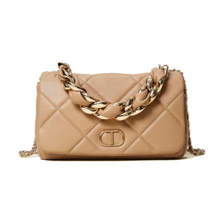 Twinset, Shoulder Bags Beige, Dames, Maat:ONE Size