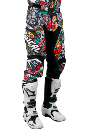 Crosshose O'Neal Mayhem Crank Schwarz/Mehrfarbig 36