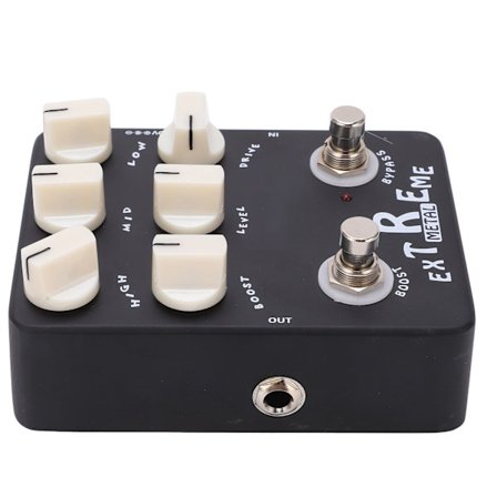 JF-17 Metal Distortion Gitarrpedal 3-bands EQ Låg Mellan Hög Gain Bypass för Elgitarr