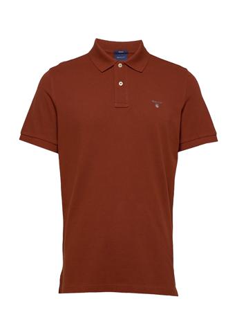 Original Pique Ss Rugger Polos Short-sleeved Brun GANT