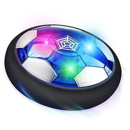 Svævende fodbold, genopladelig luftdrevet flydende fodbold med LED-lys, indendørs og udendørs sportsbold 18CM
