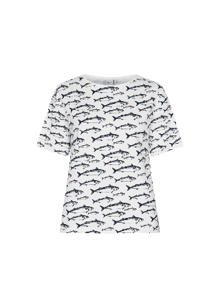 emmamalena Tuva T-shirt Makrill T-shirts & toppar Dam Vit L