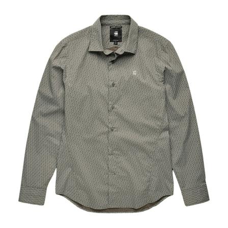 G-star Overhemd- Dressed Super Slim L/S , Grijs , Heren , Maat: S