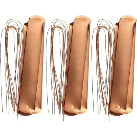 60 stk. kobberhaveetiketter med bånd, genanvendelige hængende kobberhaveetiketter til 4,7 tommer blomsterpotter, metalplantetags