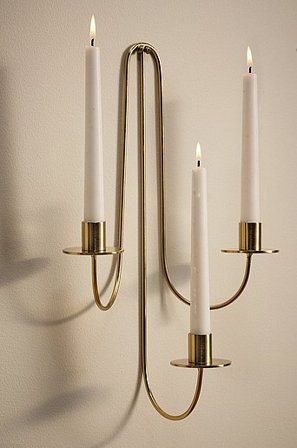 Jotex - Wandkerzenhalter 3 Kerzen Gold - WINDSOR - Kaufe Kerzenleuchter bei Jotex