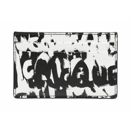 Alexander McQueen Pung Sort, Herre Punge og Kortholder, Størrelse: ONE Size