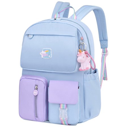 Enhjørning Skole Rygsæk til Piger, Stor Kapacitet Grundskole Rygsæk Taske, Børn Casual Daypack til Teenager Pige