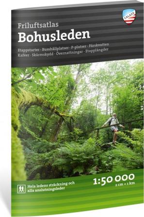Calazo förlag Friluftsatlas Bohusleden 1:50.000 literature Black OneSize