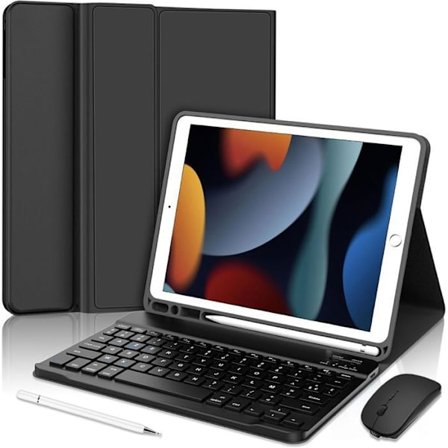 Tangentbordsskal - Ej specificerat - iPad 10,2 tum - Bluetooth-tangentbord AZERTY - Trådlös mus - Pekpenna