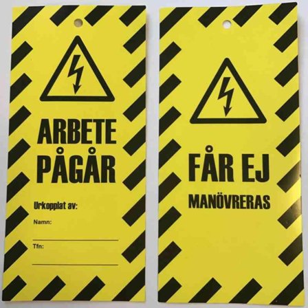 Sunwind Lockout 00667418 Etikett 10-pack, Märka & markera