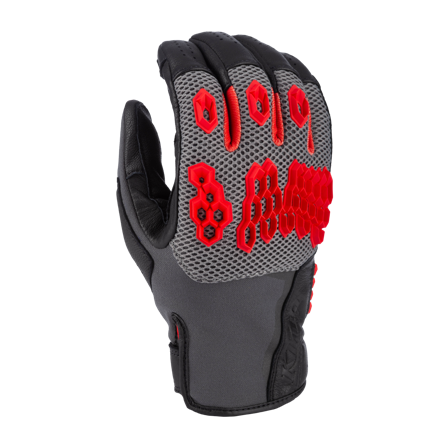 Motorradhandschuhe Klim Baja S4 Schwarz/Feuriges Rot S