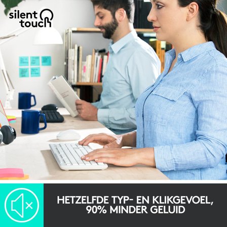 Logitech MK295 Silent - tastatur- og mussett - US International - gulaktig hvit Inn-enhet