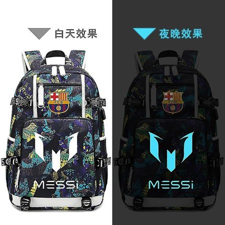 Lionel Messi Perifer Fotboll Skolväska Axelväska Hög Kvalitet