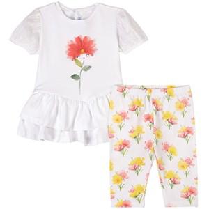Mayoral White Flower T-shirt Set 36 Months - Clothing sets - 36 months - Pink - Mädchen