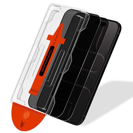 2-pakning kompatibel med iPhone 17 Air Privacy Skjermbeskytter - Herdet glass | [Automatisk installasjon] - Boblefri