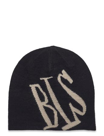 Handwritten Beanie Designers Headwear Beanies Black BLS Hafnia