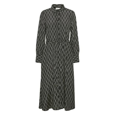 Kaffe KAolan Shirt Kjole Sort, Dame