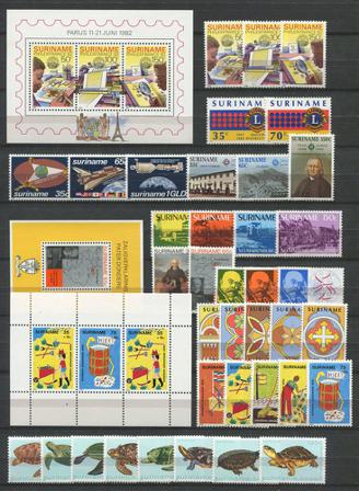 Surinam (Selvstændig) - Årgang 1982 - Postfrisk
