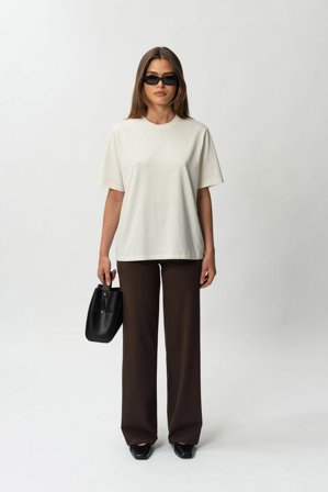 Asana Relaxed Straight Pant Dark Brown 30" S