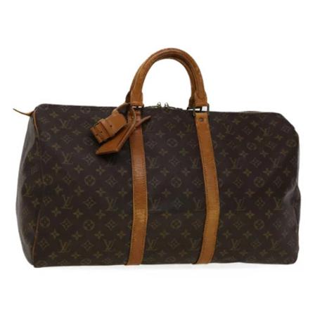 Louis Vuitton Vintage, Pre-owned Canvas Keepall Bag Bruin, Dames, Maat:ONE Size