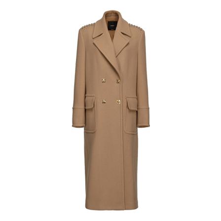 Pinko, Double-Breasted Coats Beżowy, Kobieta, Rozmiar: S