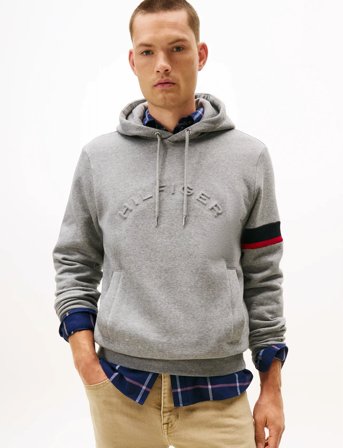 Tommy Hilfiger Rwb Insert Hoodie - Grey - XL