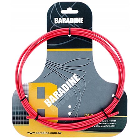 BARADINE Växelvajerhölje RÖD 2,2m 1 CYKEL