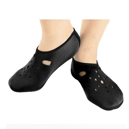 Paksutut liukumattomat sukellussukat uintisukat snorklausvarusteet miehille naisille vesiurheilu musta L (sisäpituus 24,5 cm)