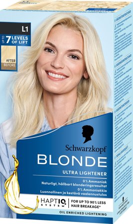 Schwarzkopf Blonde L1 Ultra Lightener, Hår, Hårfarve, Blondering