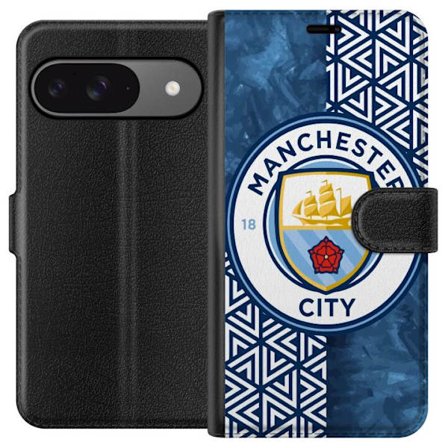 Kompatibel Tegnebogsetui til Google Pixel 9 Man City emblem