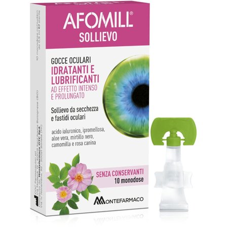 Afomill Sollievo Gocce Oculari Occhi 10x0,5ml
