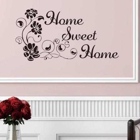 Blomma avtagbar konst vinyl citat väggdekal Dekal väggmålning hem 32X57cm