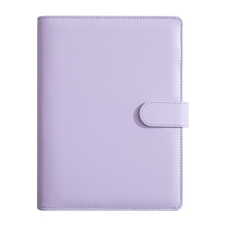 A5 6-rings PU-läderpärm, expanderbar affärsanteckningsbok och mötesjournal