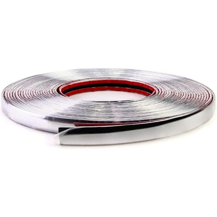 [LCS] Kromtape for bil, kromlist for bilens utside, klistremerke for DIY-dekorasjon, 15 mm x 12 m